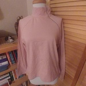 Thalia Sodi light pink cotton turtleneck top